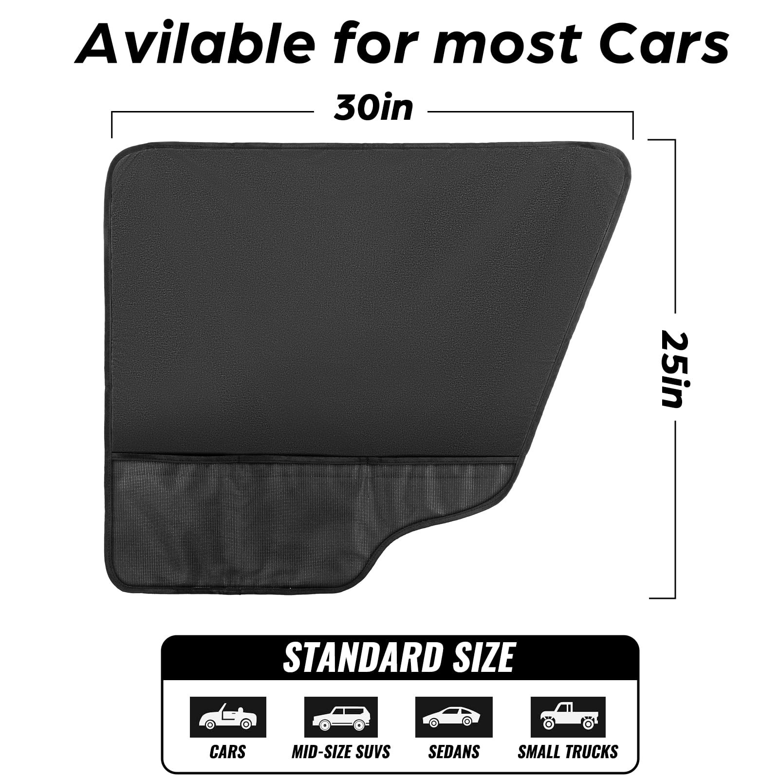 Car Door Protector, 2-Pack – Black view 4